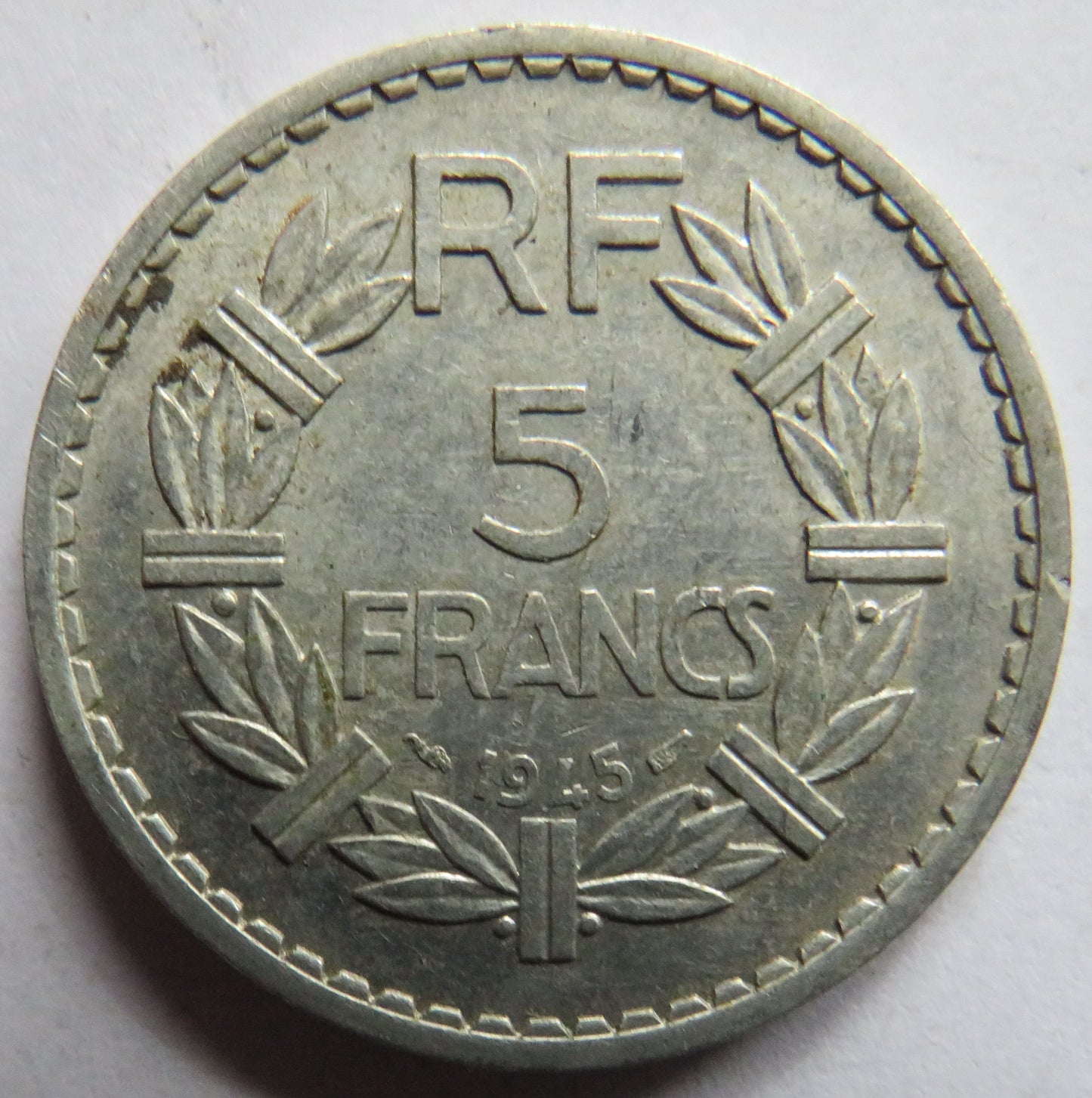 1945 France 5 Francs Coin