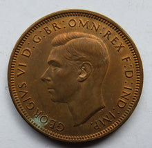 Load image into Gallery viewer, 1944 King George VI Halfpenny Coin Higher Grade
