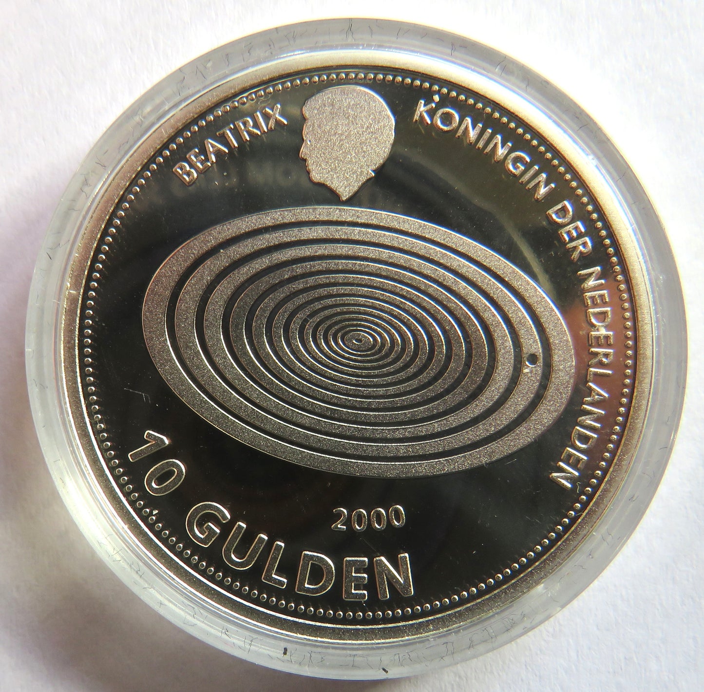 1999 Netherlands Silver 10 Gulden Coin