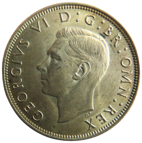 1945 King George VI Silver Halfcrown Coin - Great Britain