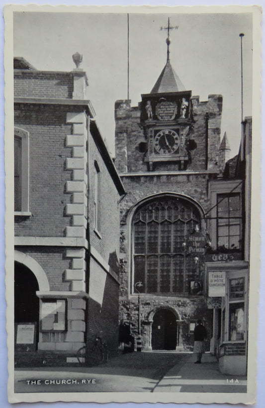 Vintage Postcard of The Church, Rye