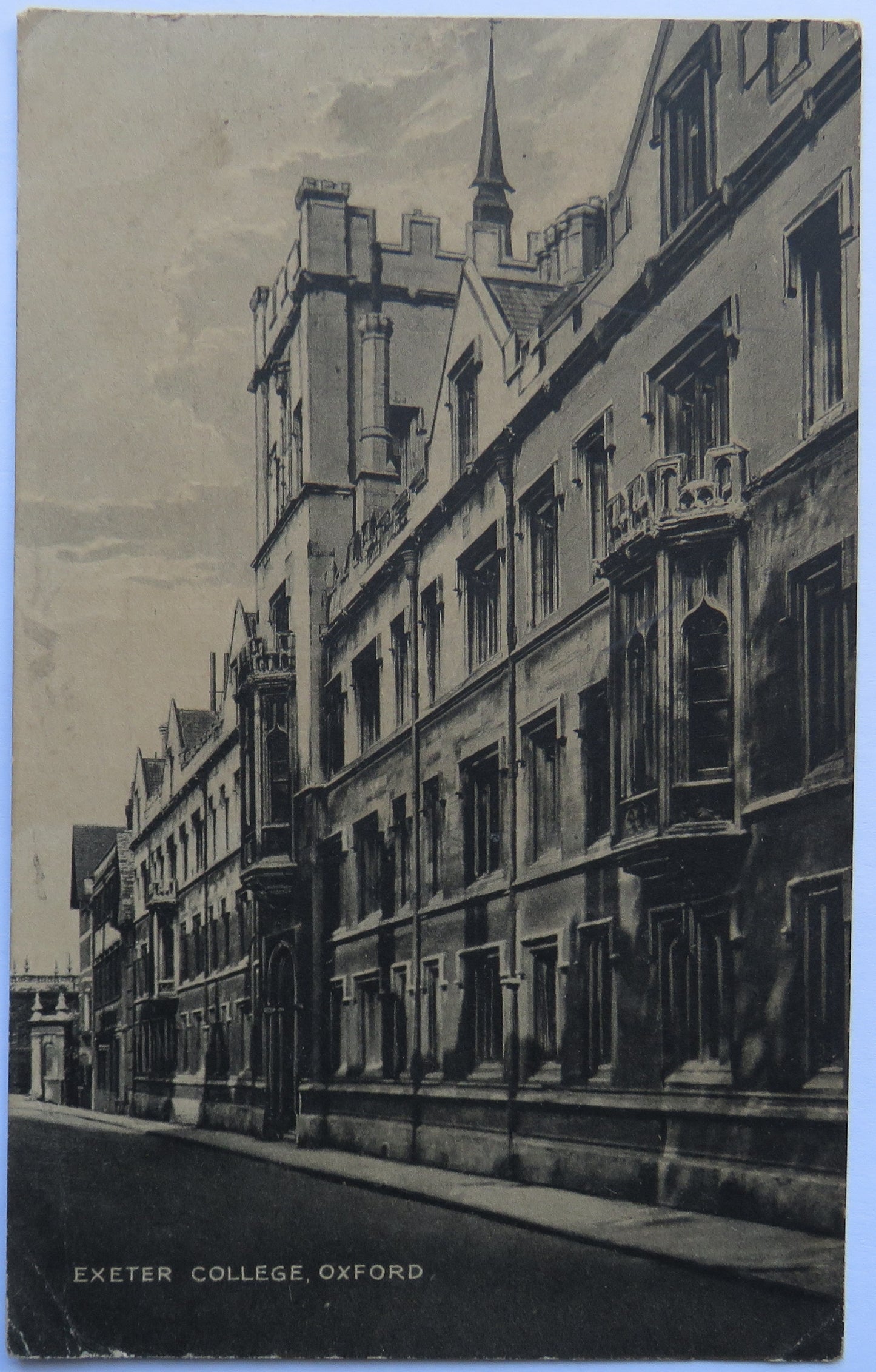 Vintage Postcard of Exeter College, Oxford