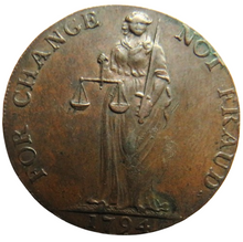 Load image into Gallery viewer, 1794 Kendal Halfpenny Token
