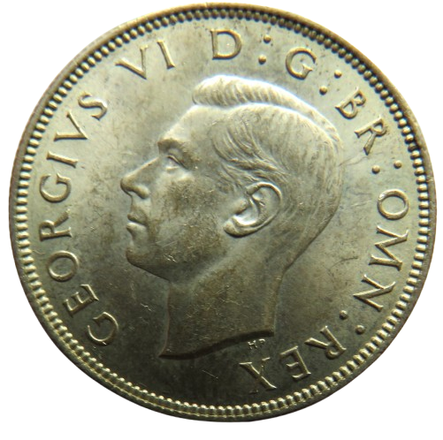 1946 King George VI Silver Florin / Two Shillings Coin High Grade
