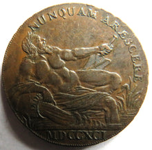 Load image into Gallery viewer, 1791 Glasgow Halfpenny Token Let Glasgow Flourish
