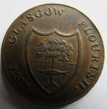 Load image into Gallery viewer, 1791 Glasgow Halfpenny Token Let Glasgow Flourish
