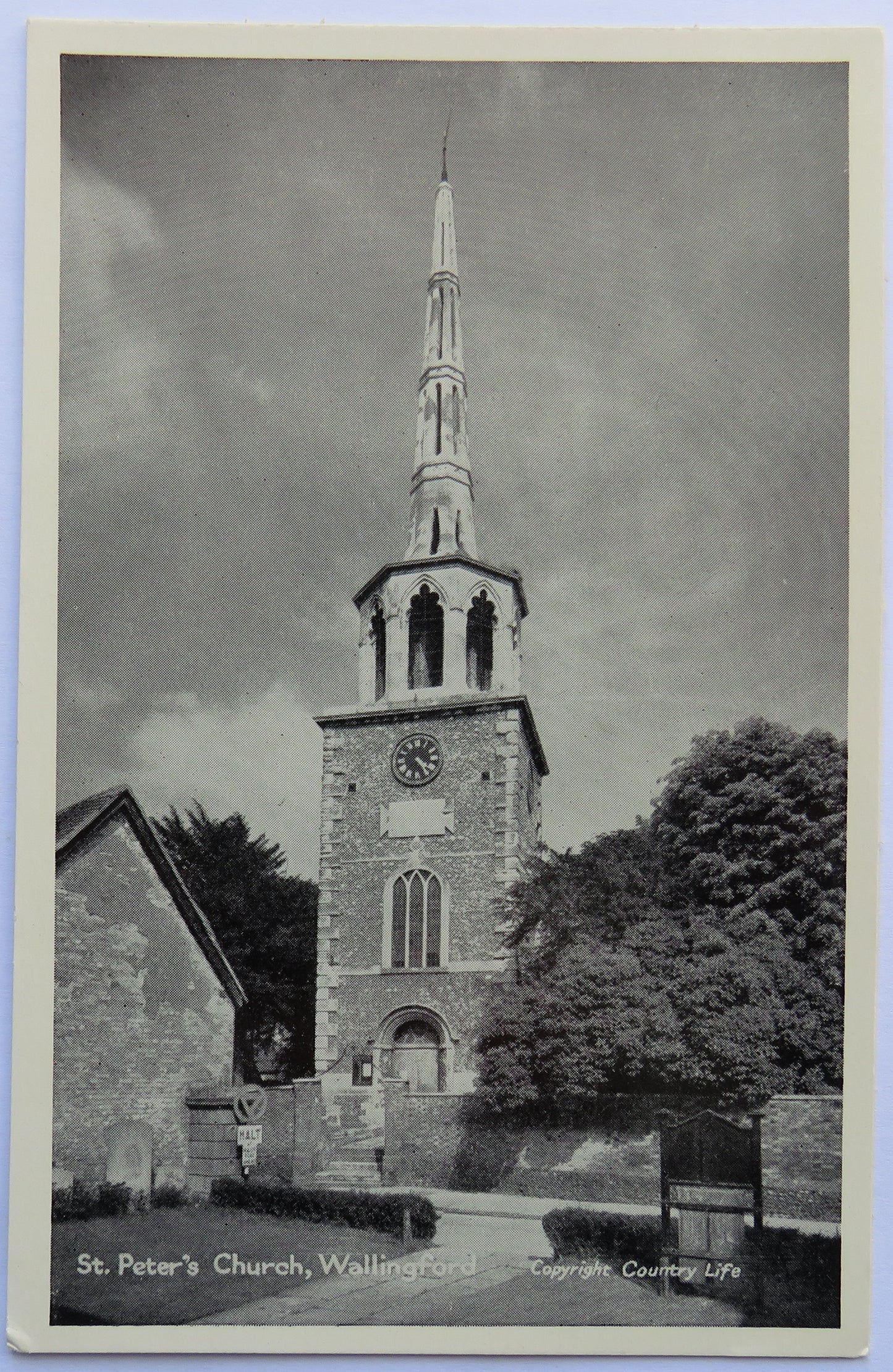 Vintage Postcard of St. Peter's Church, Wallingford