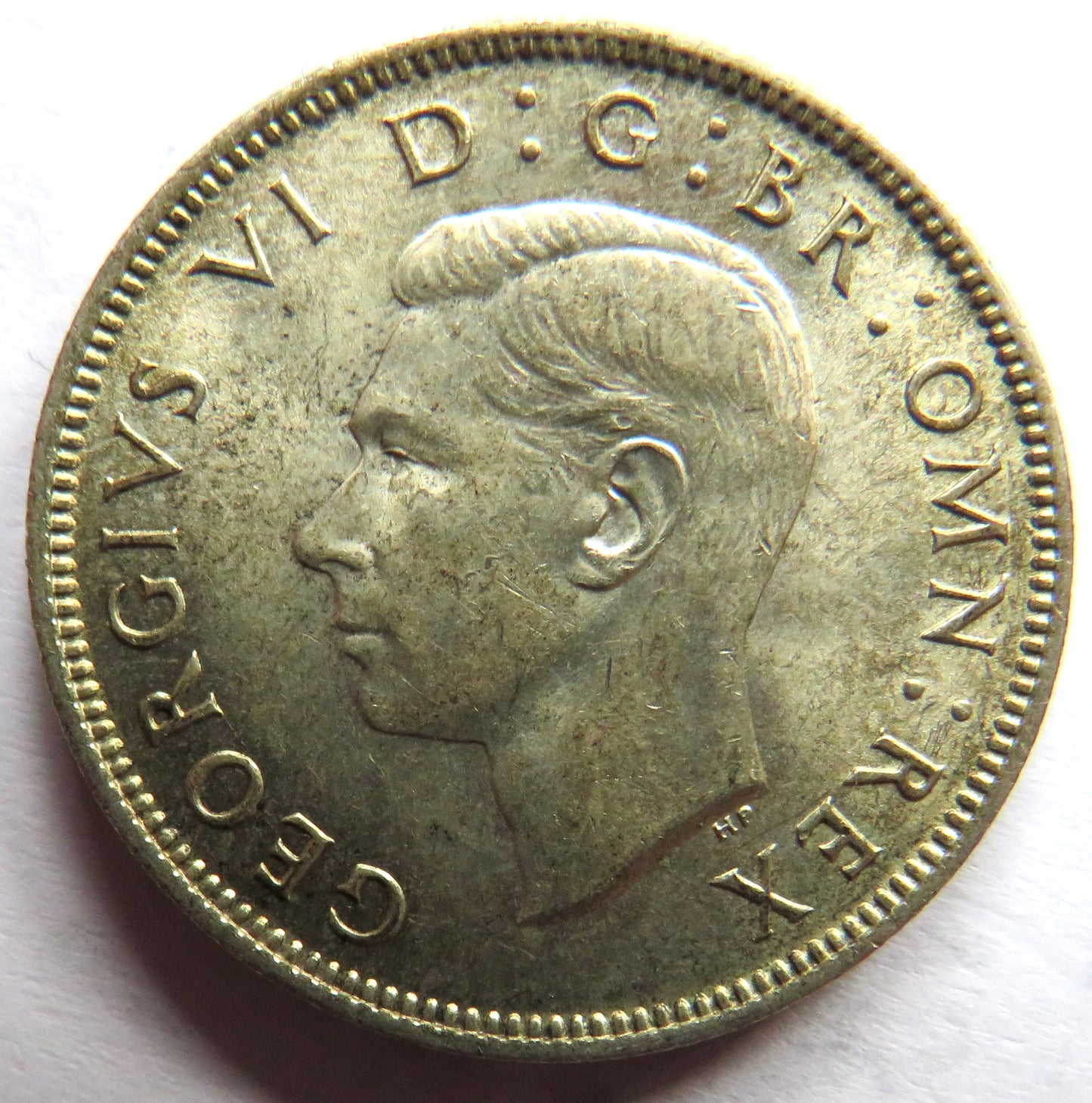 1942 King George VI Silver Florin / Two Shillings Coin High Grade