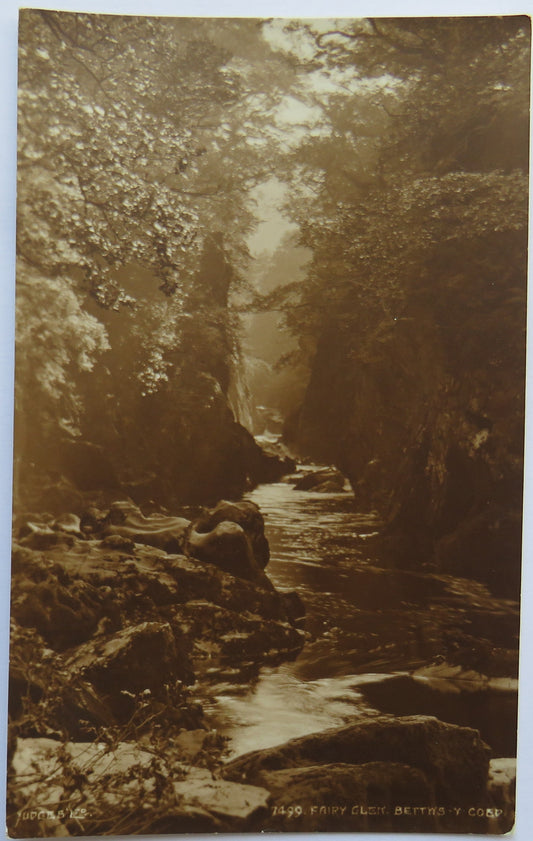 Vintage Postcard of Fairy Glen, Bettws-y-coed