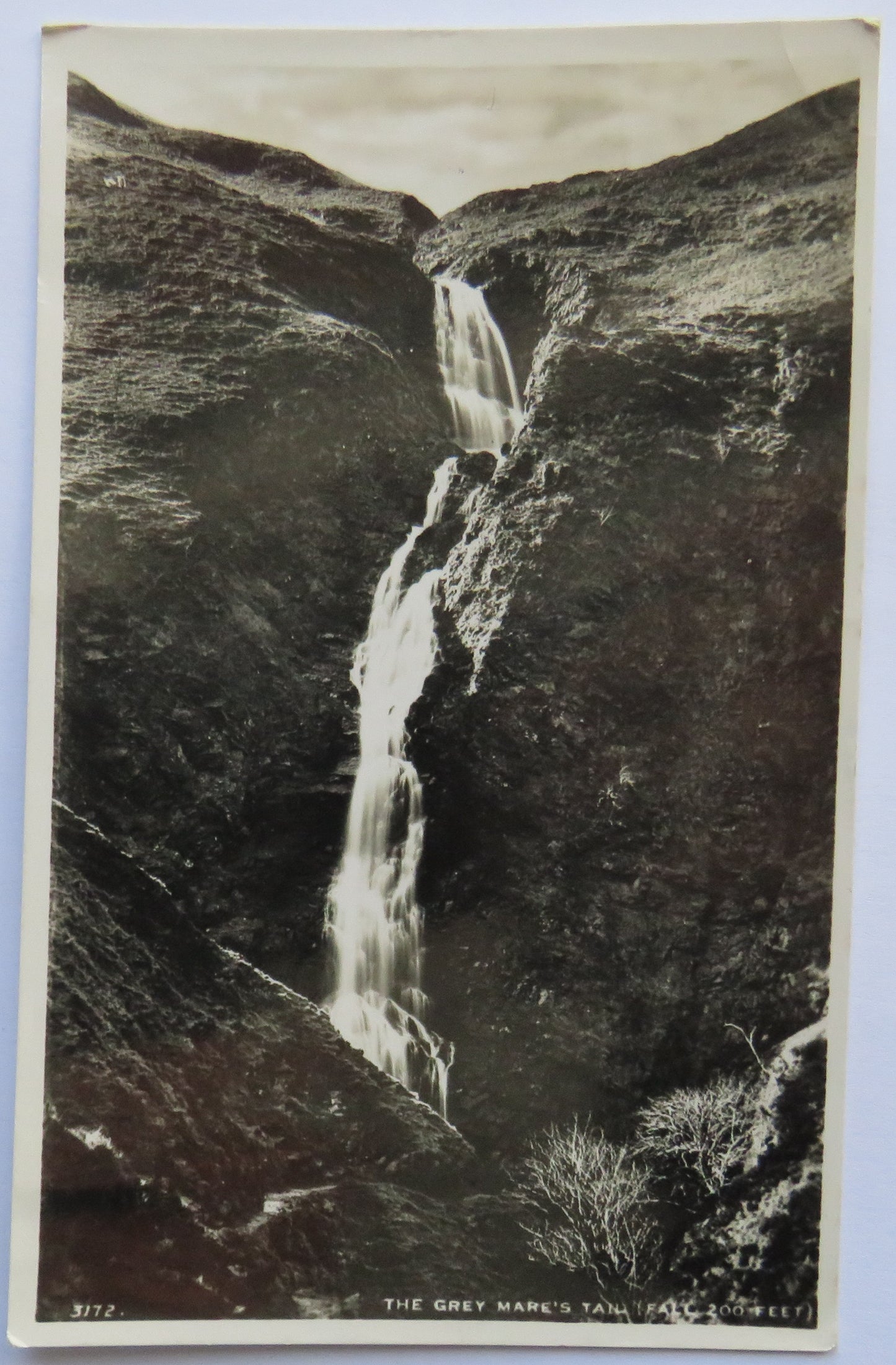 Vintage Postcard of The Grey Mare's Tail (Fall 200 Feet)