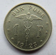 Load image into Gallery viewer, 1923 Belgium One Franc Coin
