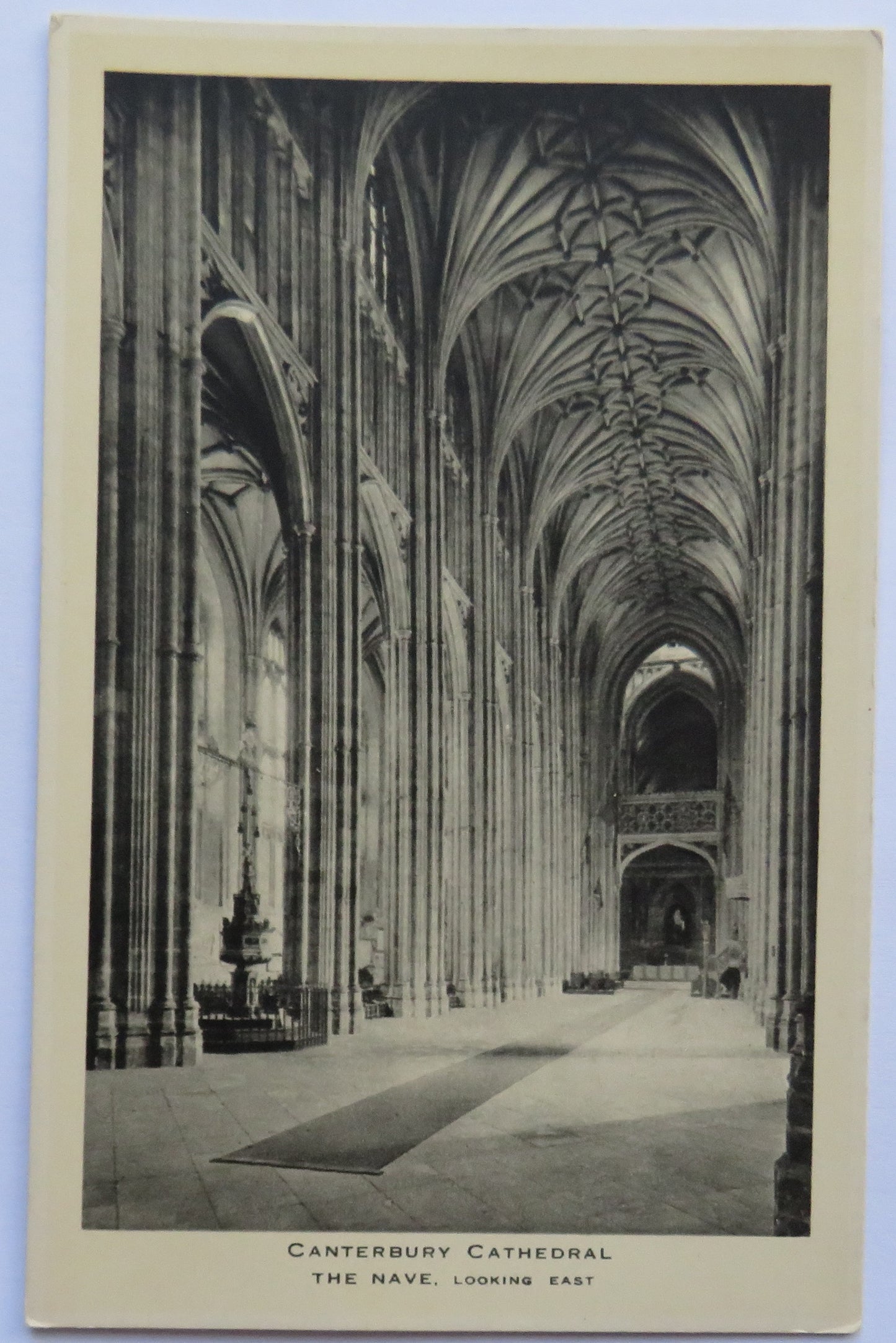 Vintage Postcard of Canterbury Cathedral, The Nave, Looking East
