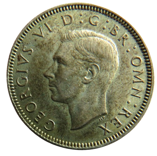 1937 King George VI Silver Scottish Shilling Coin - Great Britain