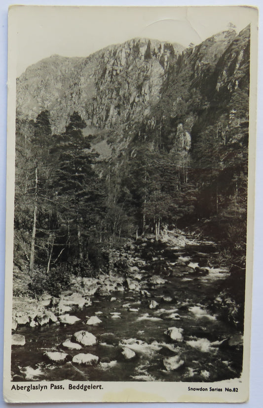 Vintage Postcard of Aberglaslyn Pass, Beddgelert