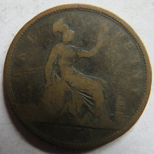 Load image into Gallery viewer, 1873 Queen Victoria Bun Head One Penny Coin - Great Britain
