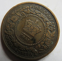 Load image into Gallery viewer, 1861 Queen Victoria Nova Scotia One Cent Coin
