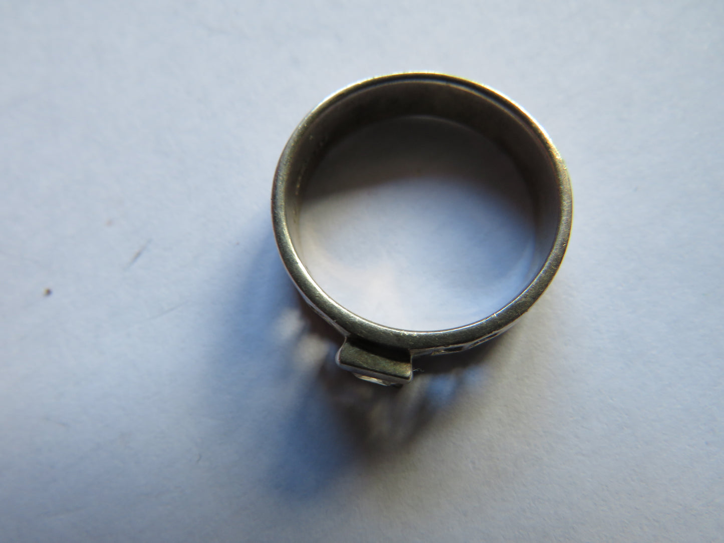 Ladies Sterling Silver Ring In Mackintosh Style By Kit Heath 1999 UK Size - P