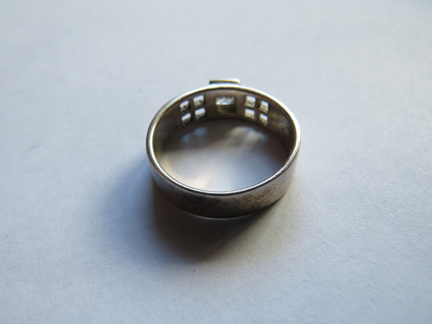 Ladies Sterling Silver Ring In Mackintosh Style By Kit Heath 1999 UK Size - P