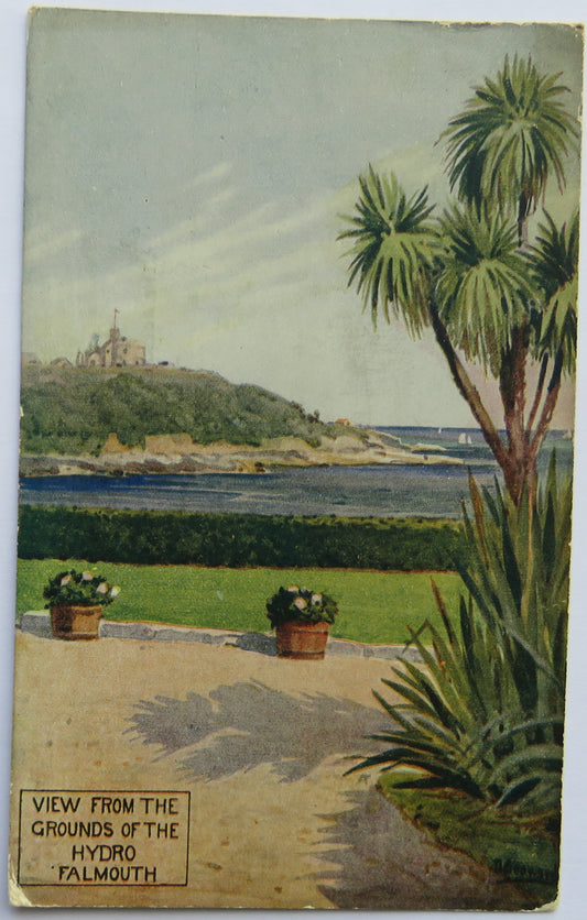 Vintage Postcard of Views from the Grounds of the Hydro, Falmouth