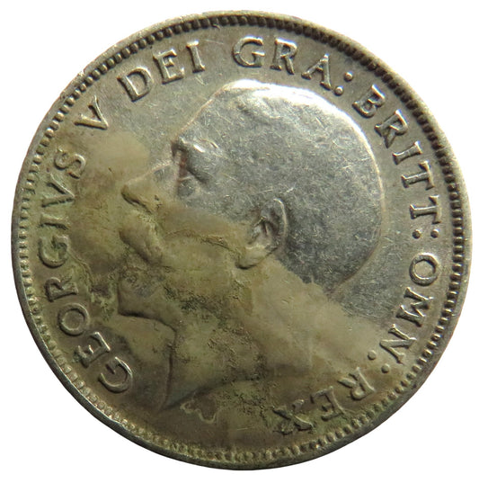 1912 King George V Silver Sixpence Coin - Great Britain