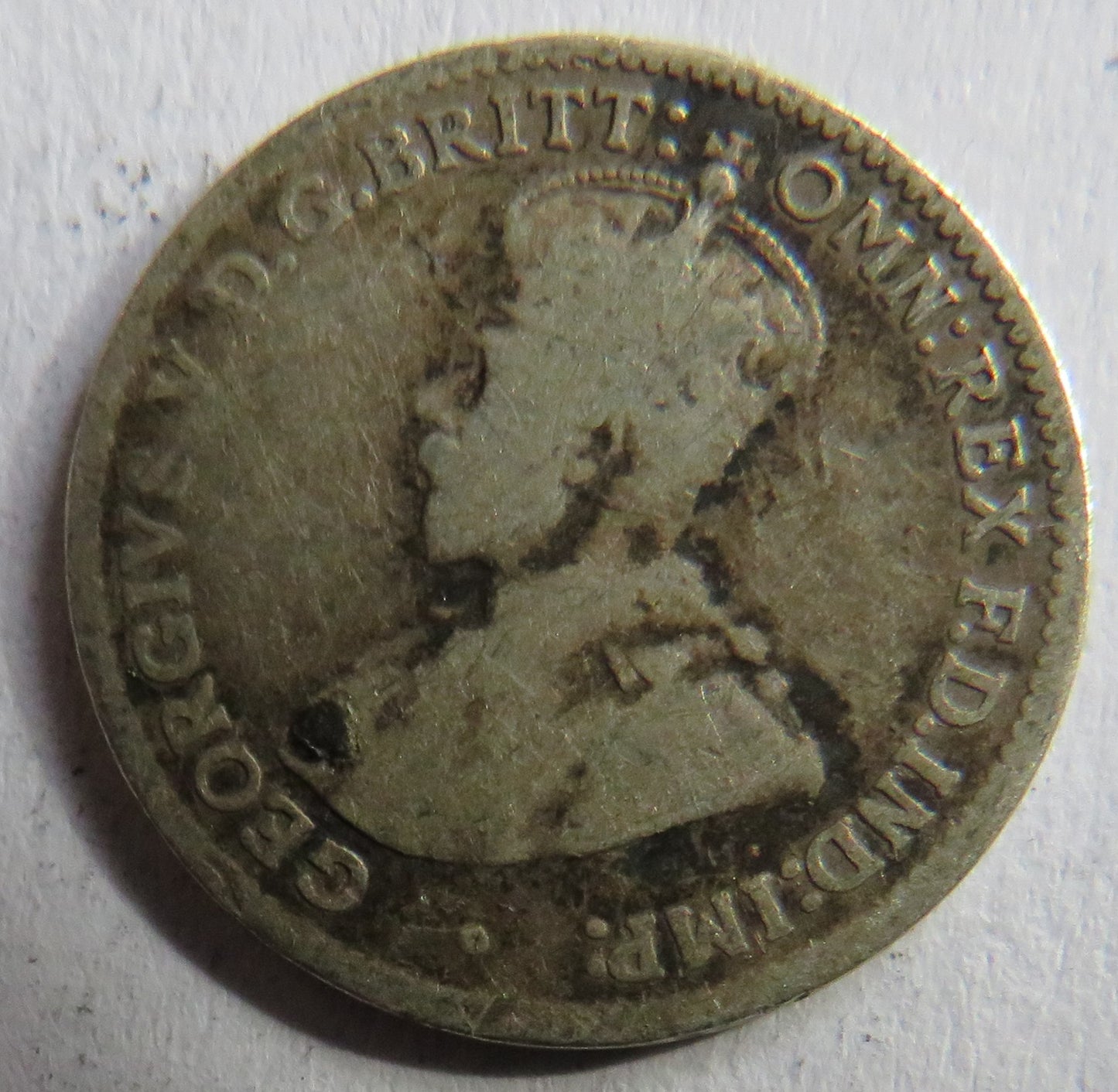 1925 King George V Australia Silver Threepence Coin