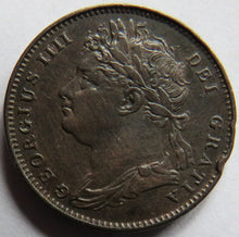 Load image into Gallery viewer, 1822 King George IV Farthing Coin Great Britain - Good Detail
