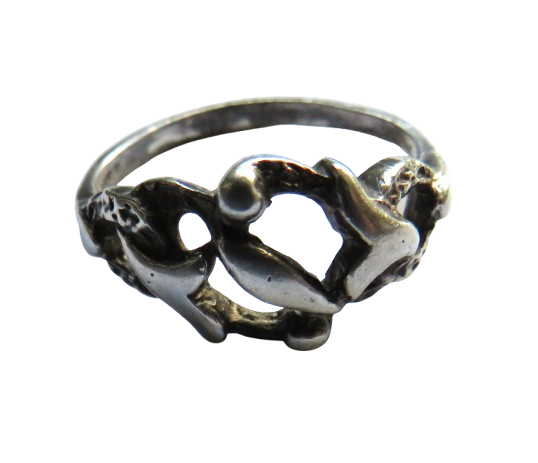 Ladies Silver Ring - UK Size - O