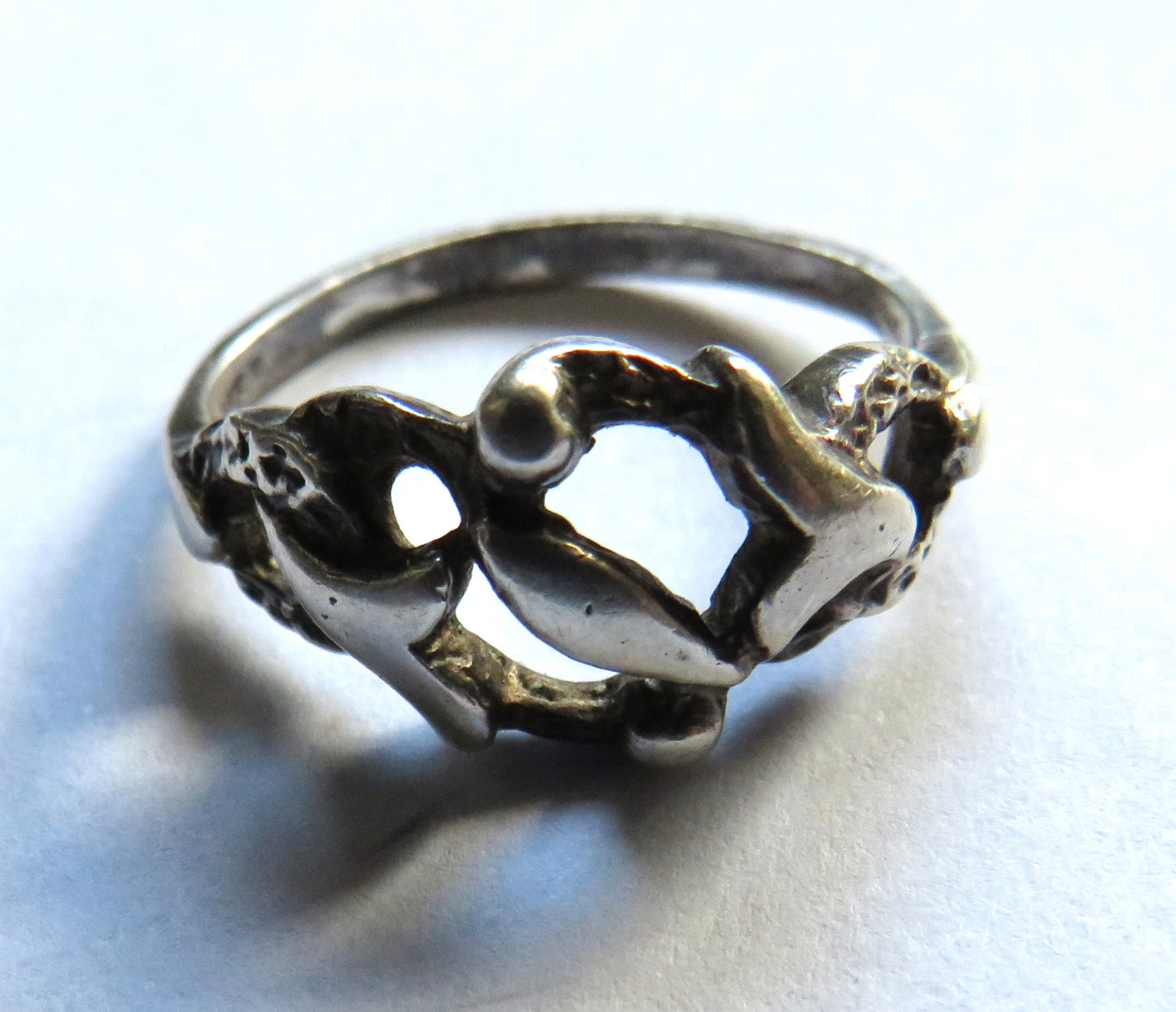Ladies Silver Ring - UK Size - O