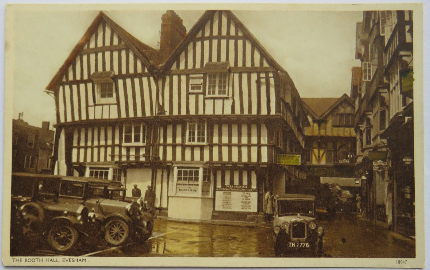 Vintage Postcard of The Booth Hall Evesham