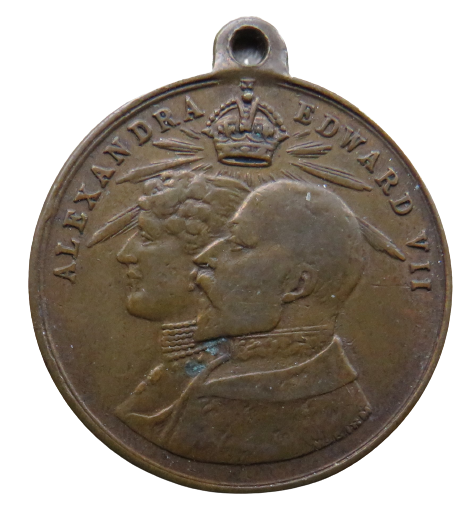 1902 King Edward VII Coronation East Ham Souvenir Medal