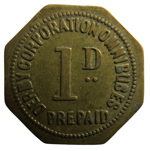 Derby Corporation Omnibuses Prepaid 1d Token
