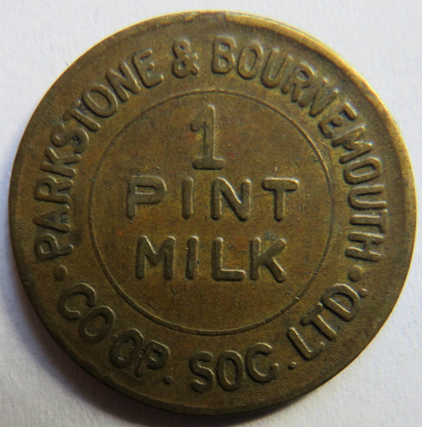 Parkstone & Bournemouth Cooperative Society Ltd 1 Pint Milk Token