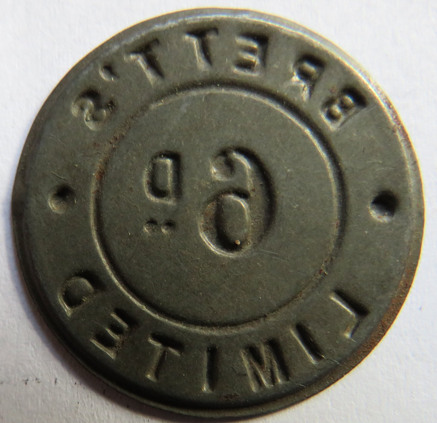 Brett's Limited Vintage 6d Sixpence Token
