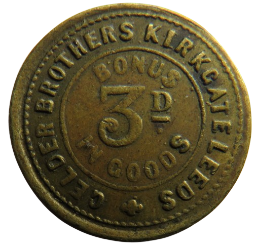 Gelder Brothers Kirkgate Leeds 3d Token