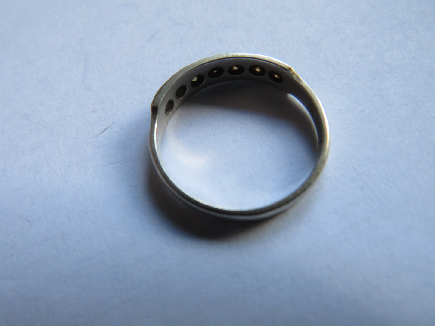 Ladies Silver & 9ct Gold Ring - UK Size - P