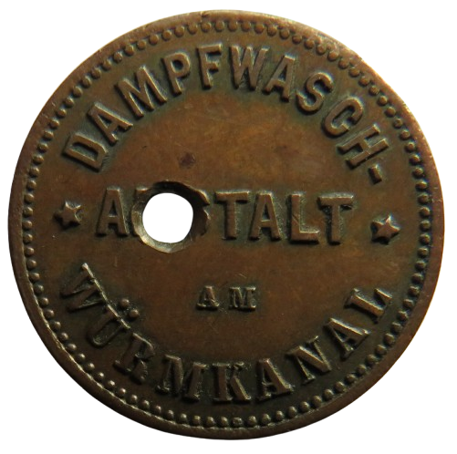 Dampfwasch Wurmkanal Vintage German Token