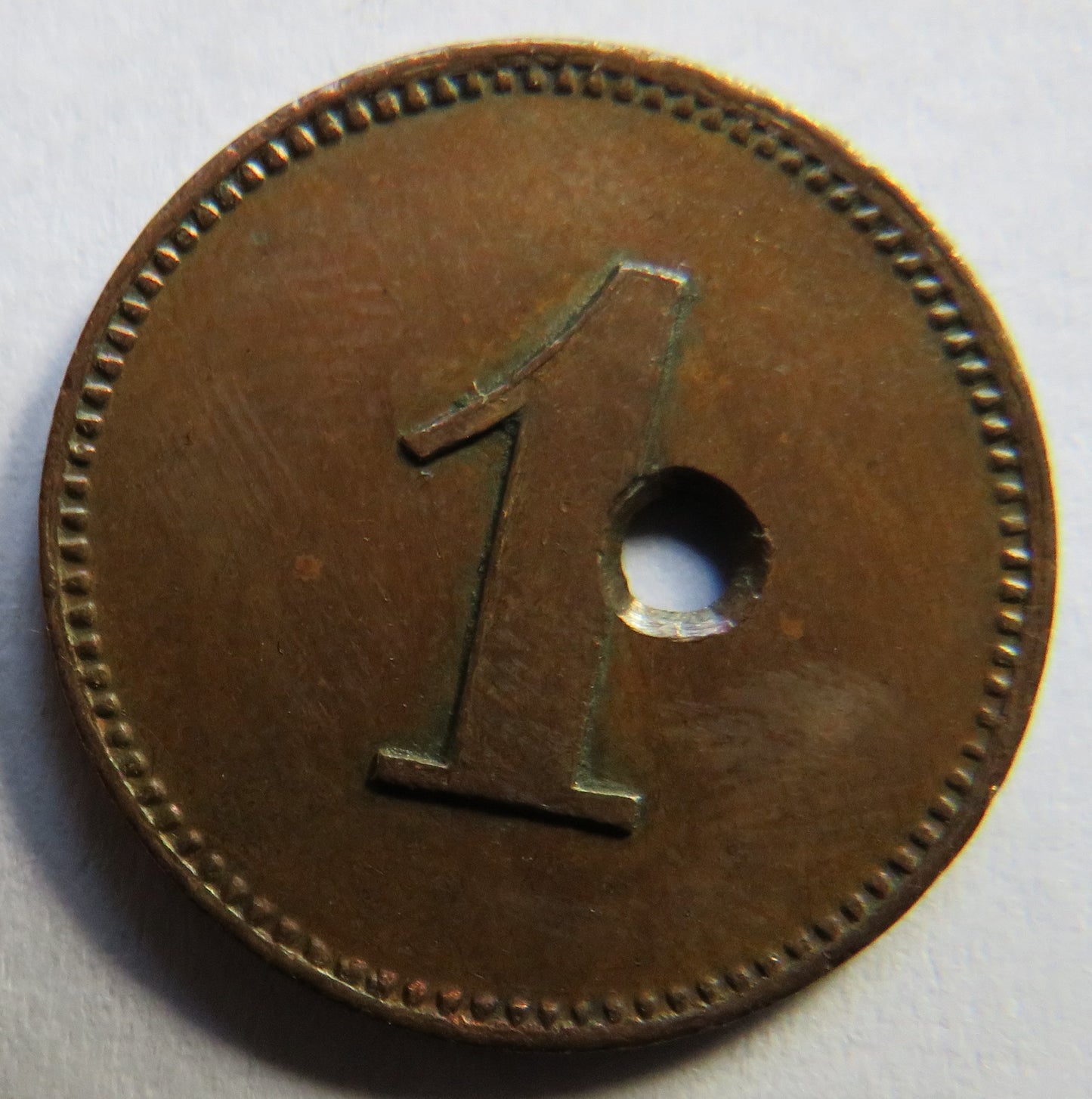 Dampfwasch Wurmkanal Vintage German Token