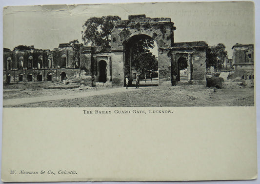 Vintage Postcard of The Bailey Guard Gate, Lucknow