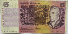 Load image into Gallery viewer, Australia $5 Five Dollars Banknote
