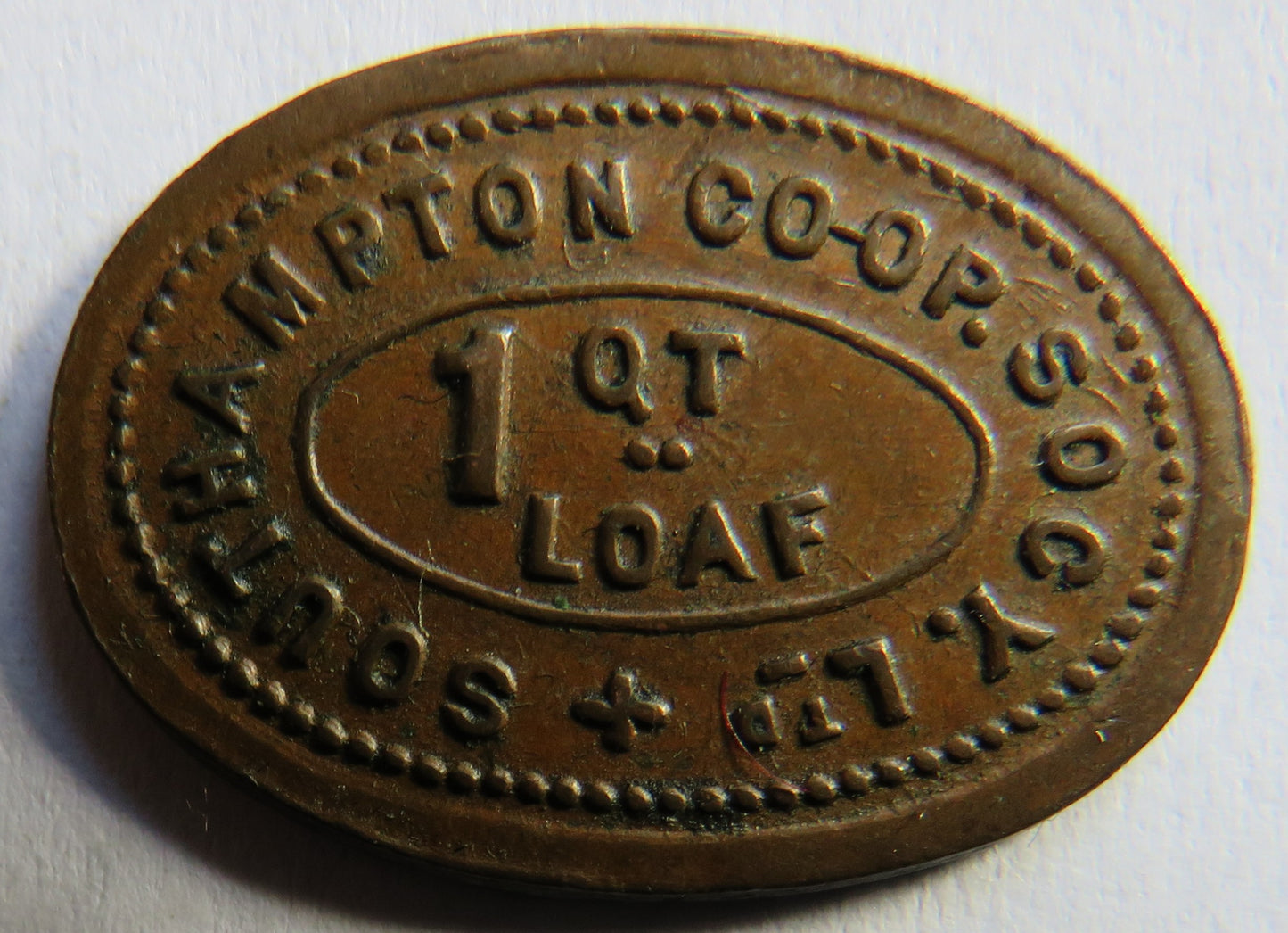 Southampton Cooperative Society 1 QT Loaf Token
