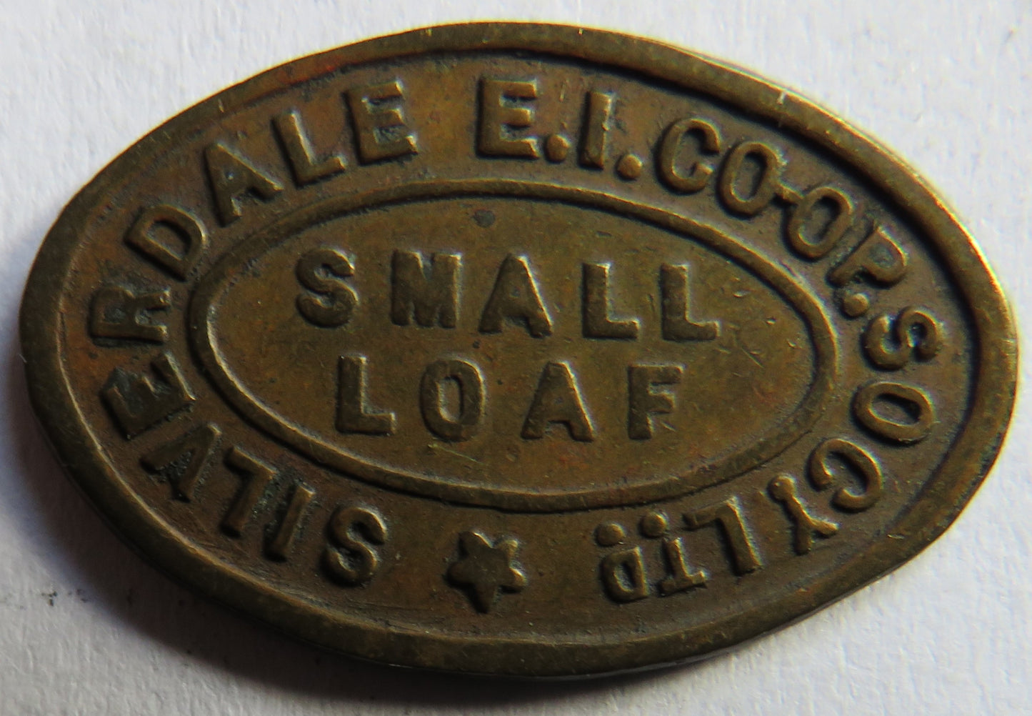 Silverdale E.I. Cooperative Society Ltd Small Loaf Token