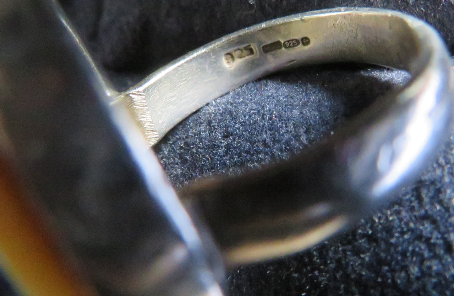 Ladies Sterling Silver & Mother of Pearl Ring UK Size - O 1/2