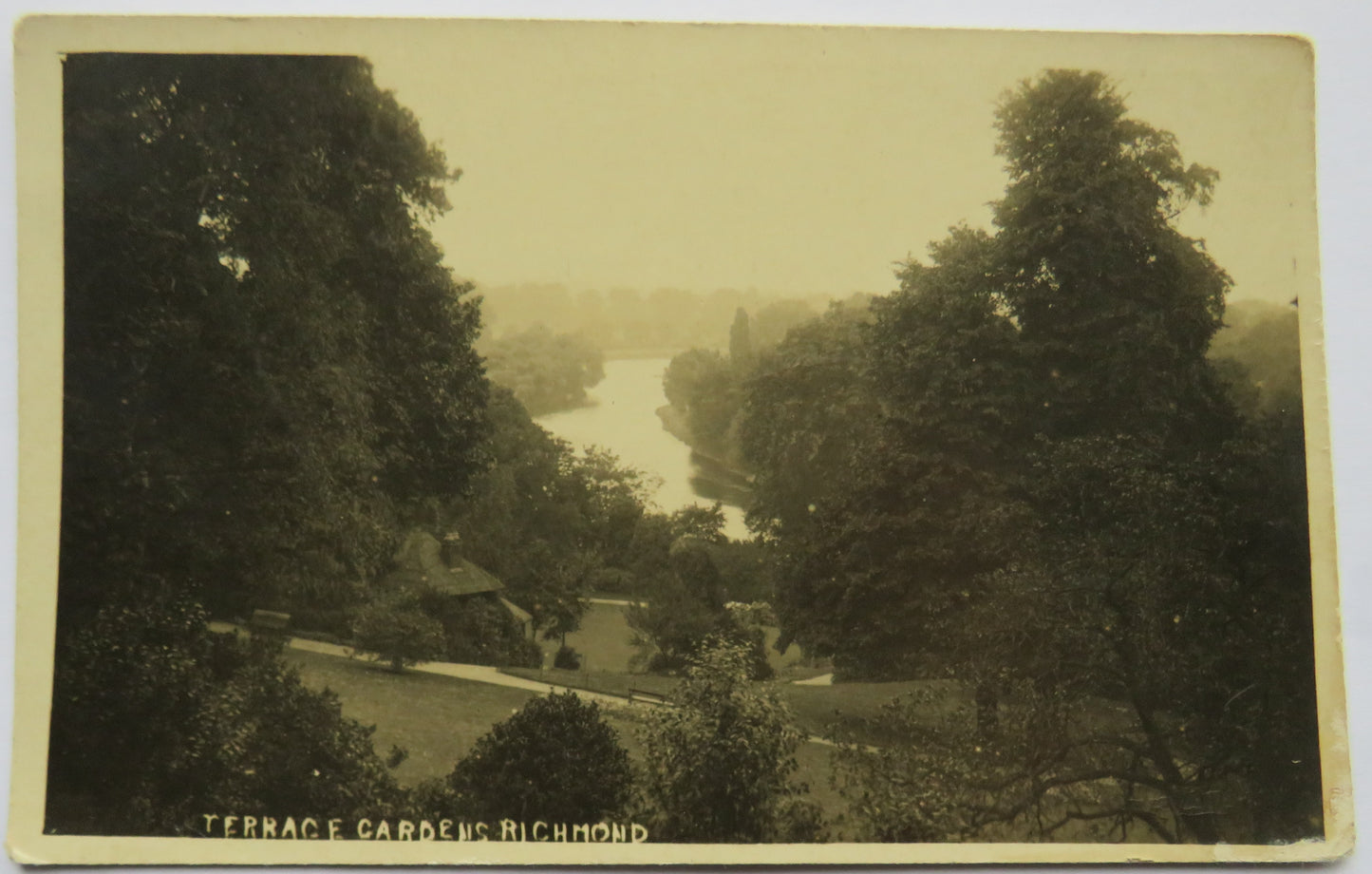 Vintage Postcard of the Terrace Gardens, Richmond, 1920