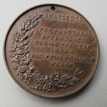 Load image into Gallery viewer, 1908-1909 King Edward VII Medal London County Council For Punctual Attendance
