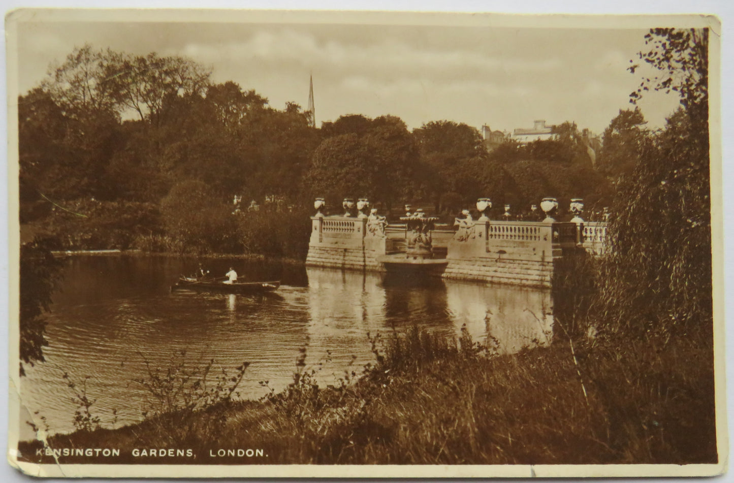 Vintage Postcard of Kensington Gardens, London, 1908
