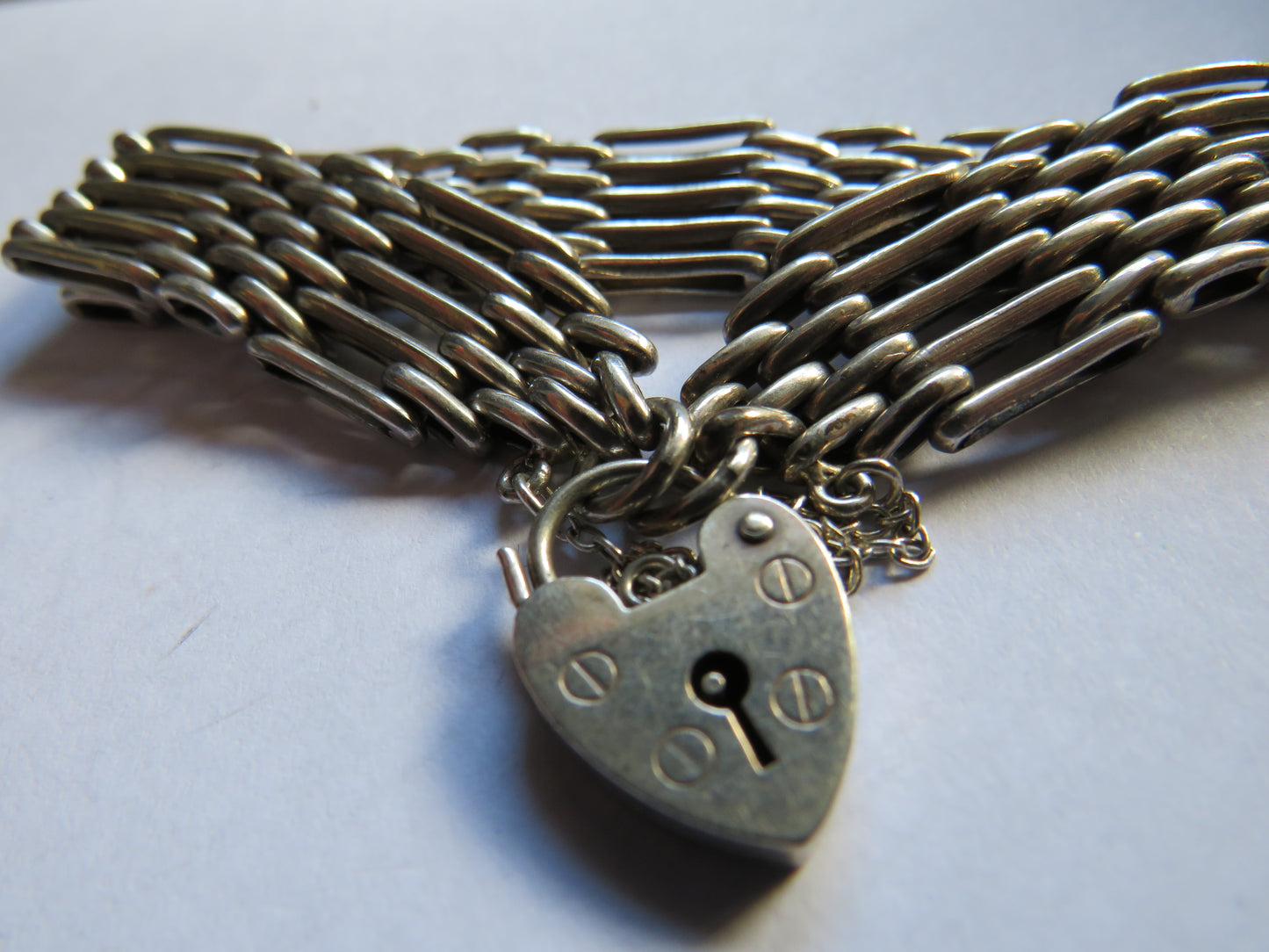 Vintage Sterling Silver Ladies Gate Bracelet
