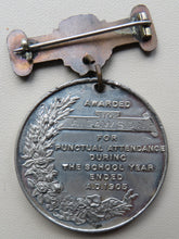 Load image into Gallery viewer, 1905 King Edward VII Medal London County Council For Punctual Attendance
