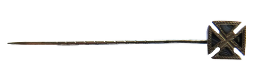 Vintage Silver & Agate Scottish Stick Pin Brooch