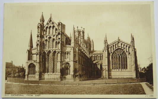 Vintage Postcard of Ely Cathedral from East