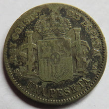 Load image into Gallery viewer, 1903 Spain Silver 1 Peseta Coin
